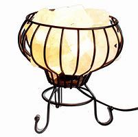 Low Salt Rock Brazier Lamp, Cable, Bulb, White Salt