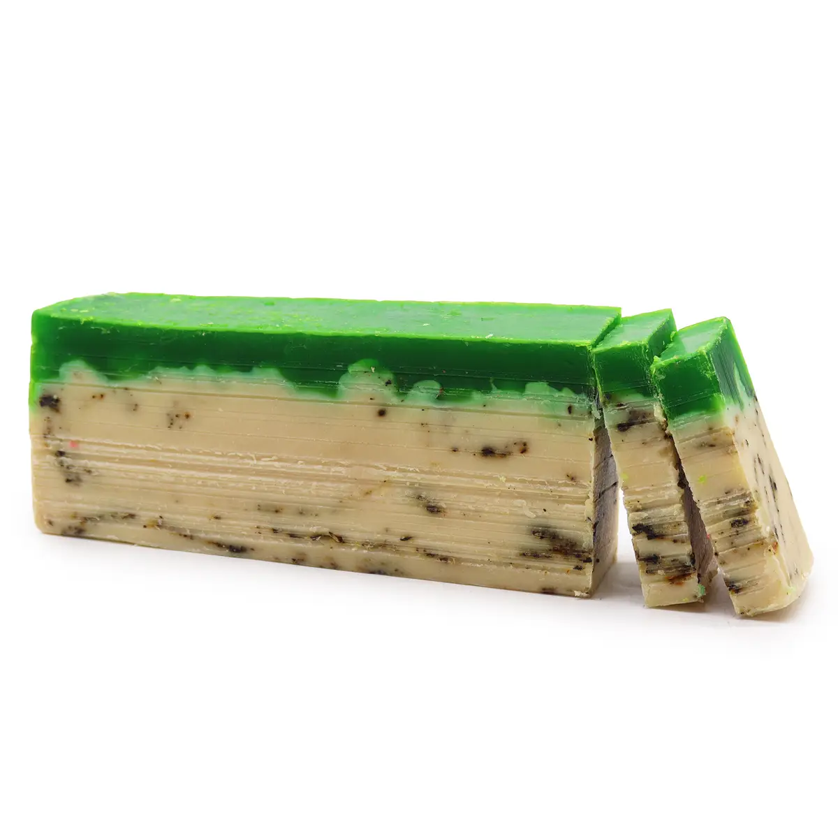 Green Tea - Olive Oil Soap Slice — Soap · GlowDuty apothecary