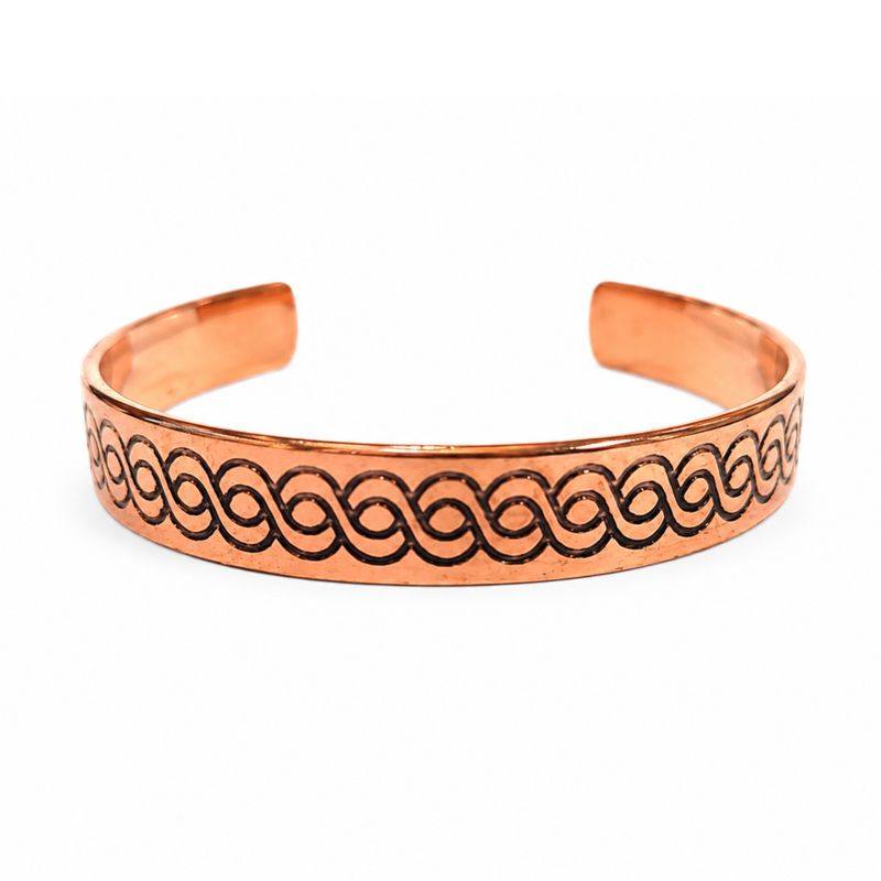 Armband i solid koppar Nomad Energy Collection graveringar (blandade)
