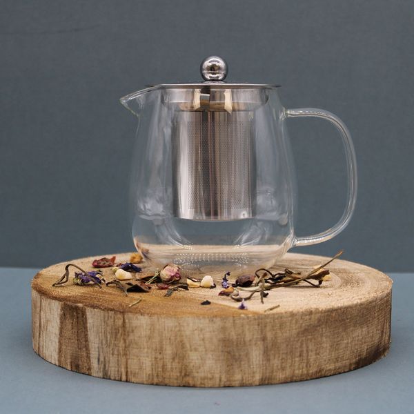 Coffret Cadeau Théière Infuseur en Verre - Contemporain - 550 ml