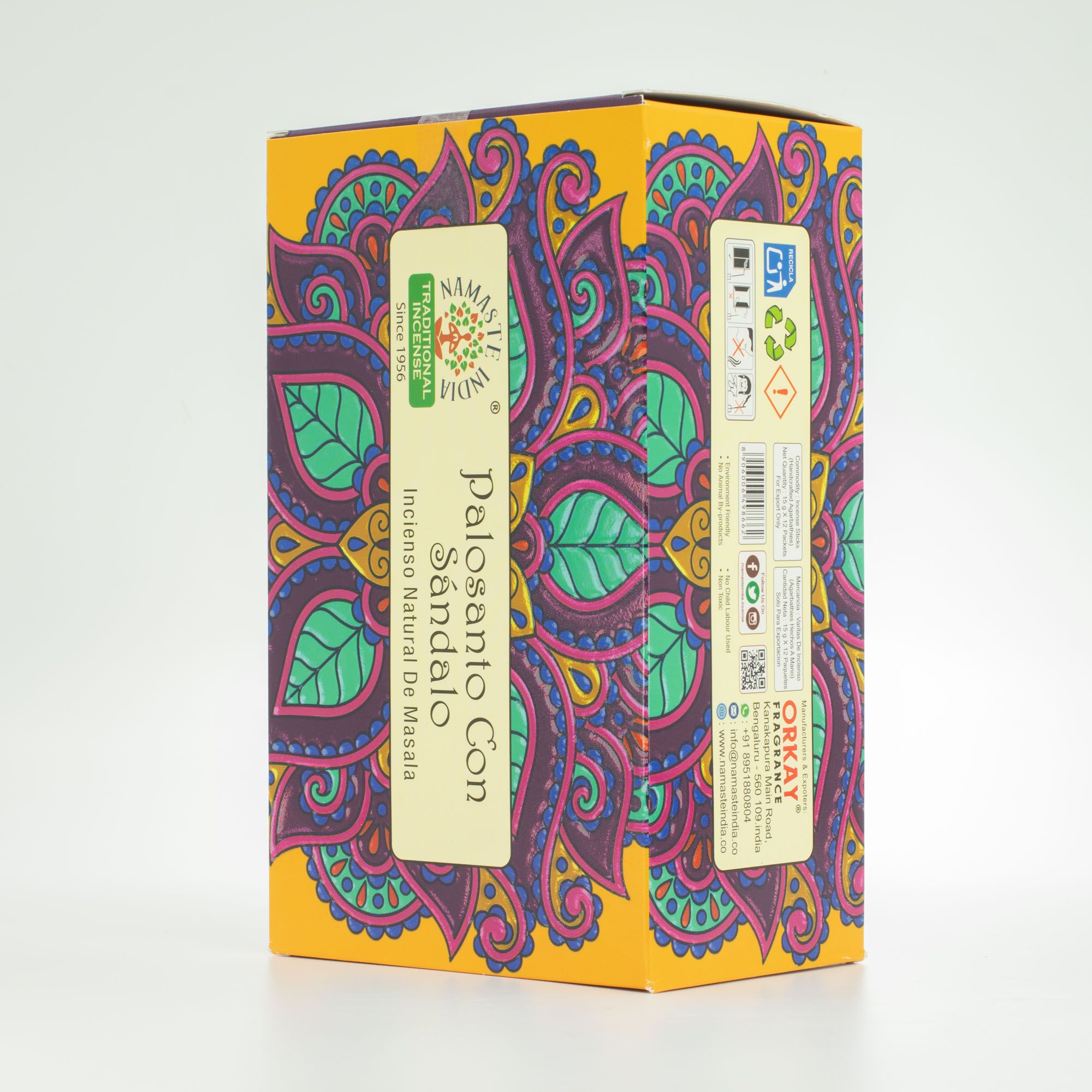Incenso Namaste Mandala Masala - Palo Santo com Sândalo
