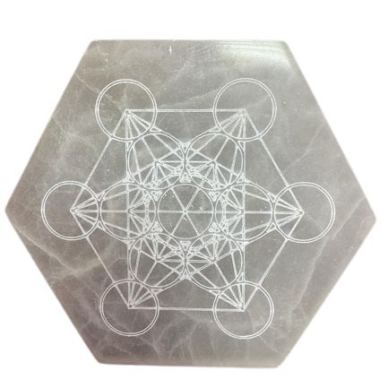 Placa de Carregamento Hexagonal 18 cm - Orientação e Decisão