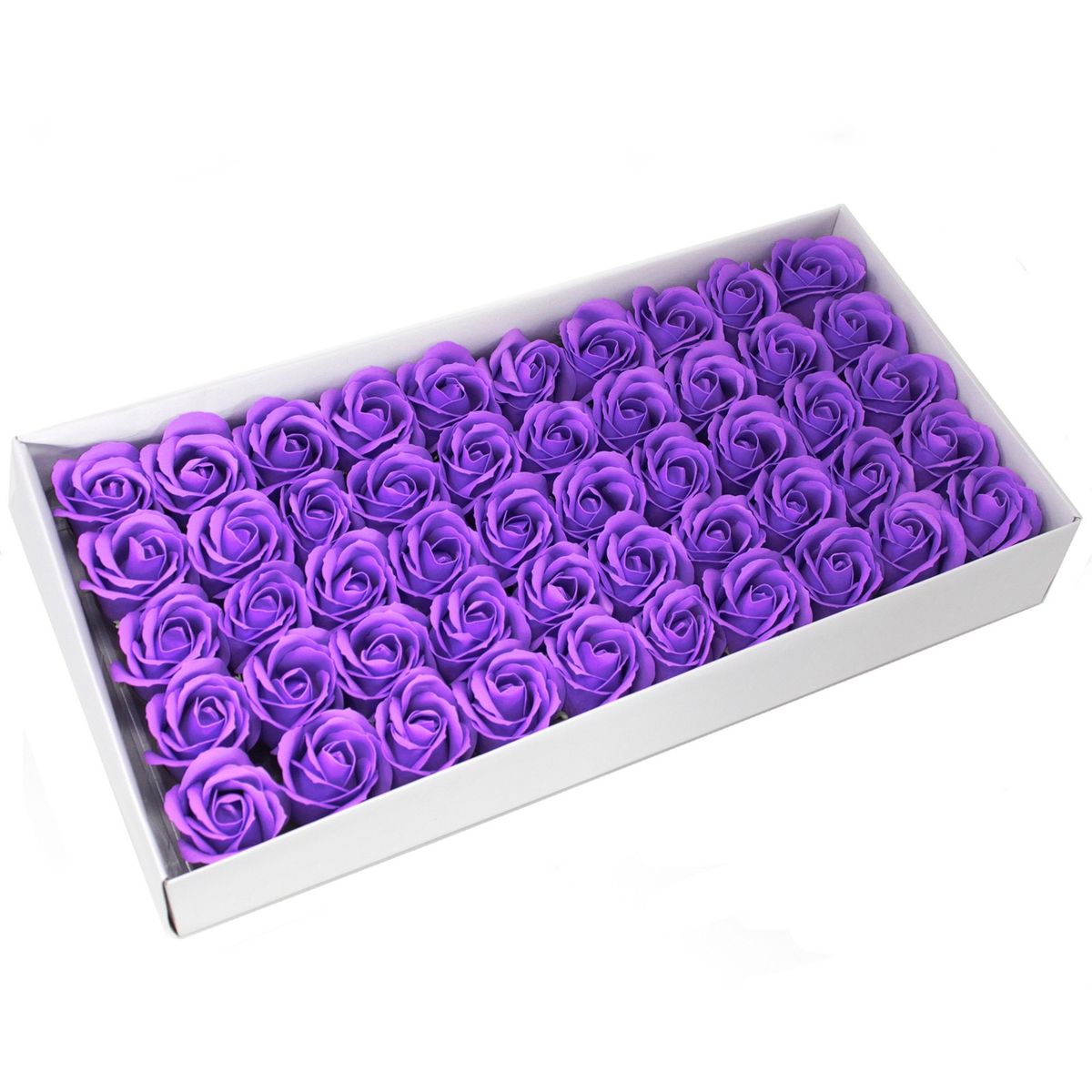 Flor decorativa para artesanato, tamanho médio - lavanda
