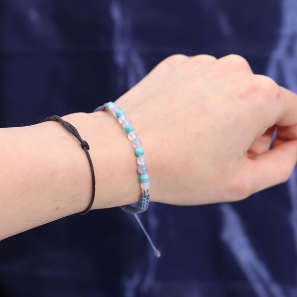 Bougie  du Zodiaque avec Bracelet en Gemmes - Poissons