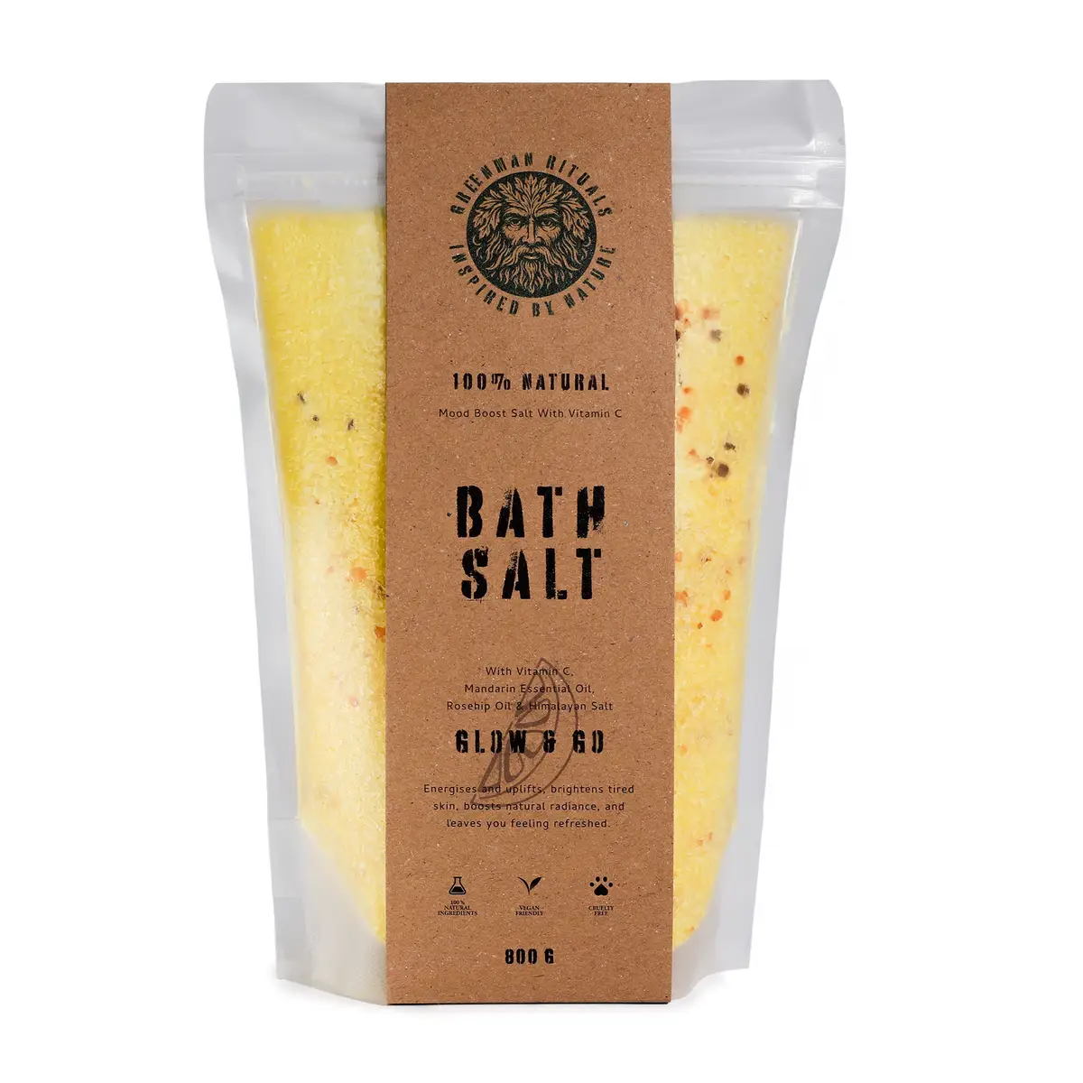 Greenman Rituals Vitamin C & Mandarin Epsom Bath Salt – Glow & Go — Bath · GlowDuty apothecary