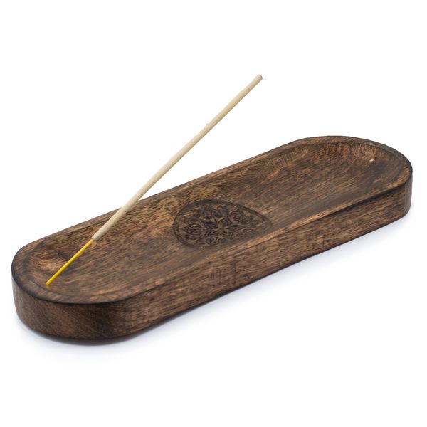 Grand Plateau pour Encens 30x10 cm - Mandala