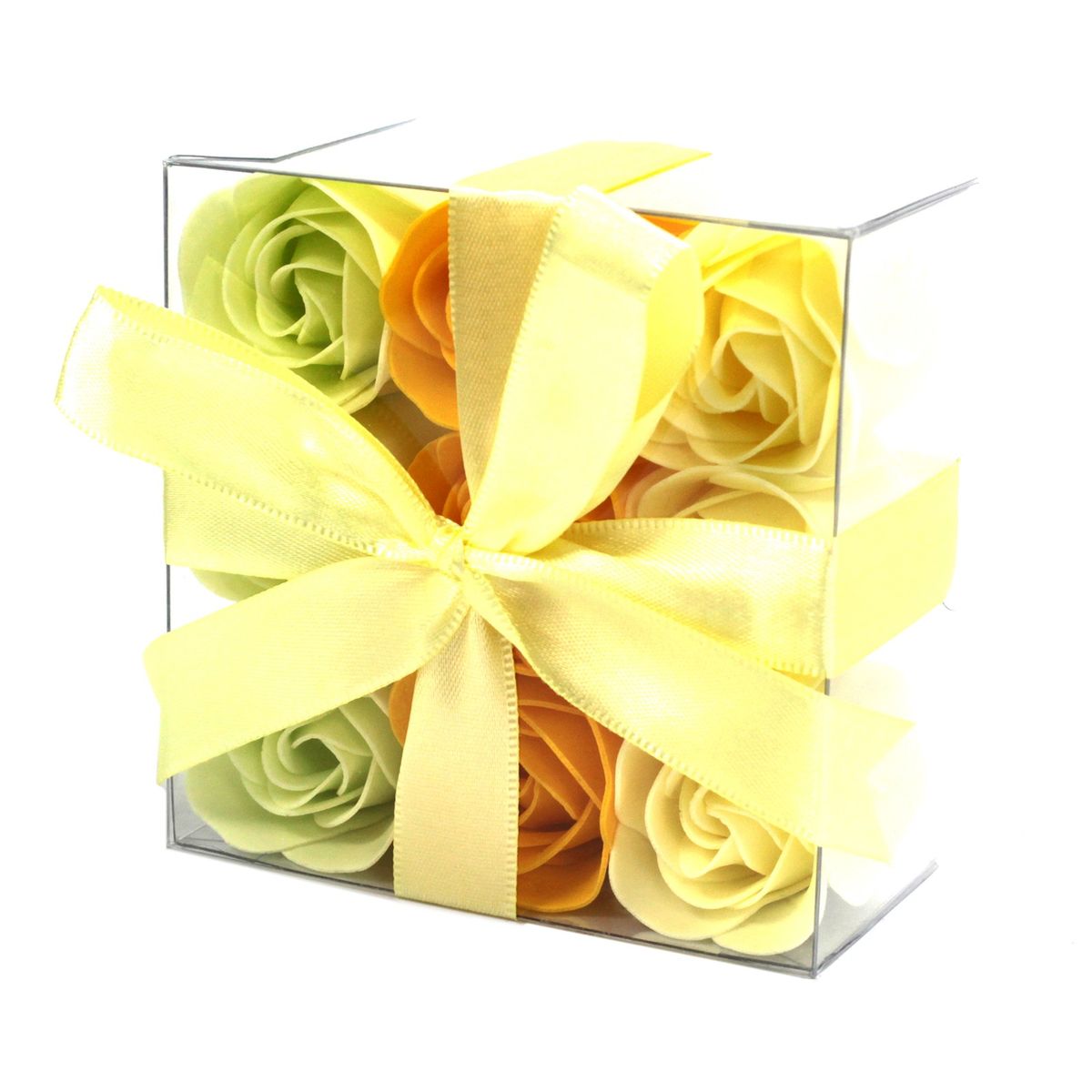 Conjunto de 9 flores de sabão - Rosas de primavera