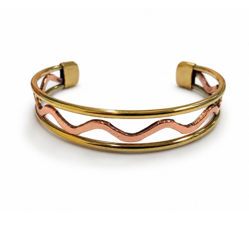 Koppar Elemental Waves-armband (blandade)