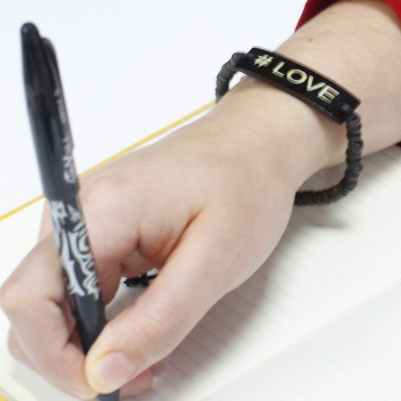 Coco Slogan Bangles - #Love
