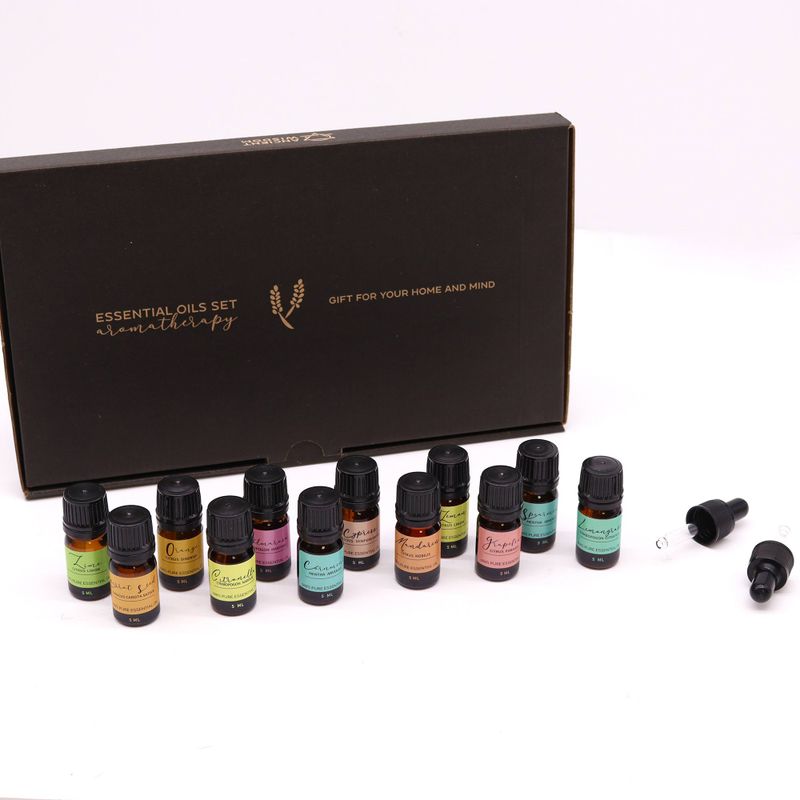 Coffret d'huiles essentielles pour l'aromathérapie - Été
