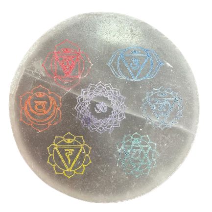 Placa de Carregamento Média 10 cm - Design Chakra (cor)