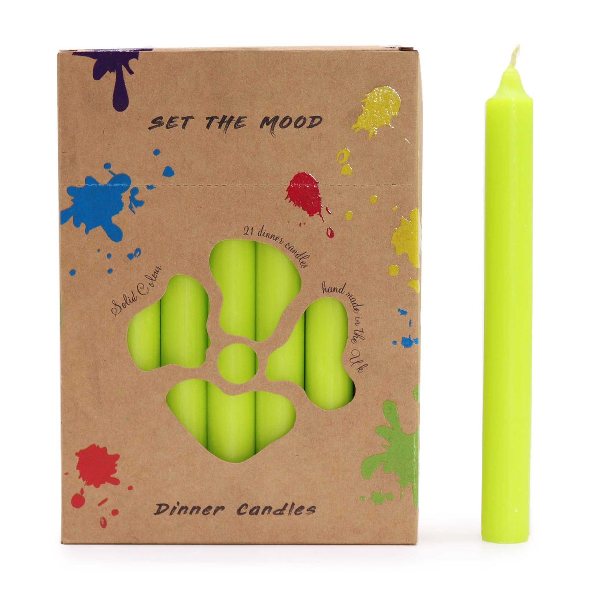 Jogo de Velas de mesa de Cor Sólido