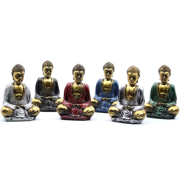 Mini Buda dourado (cores mistas)