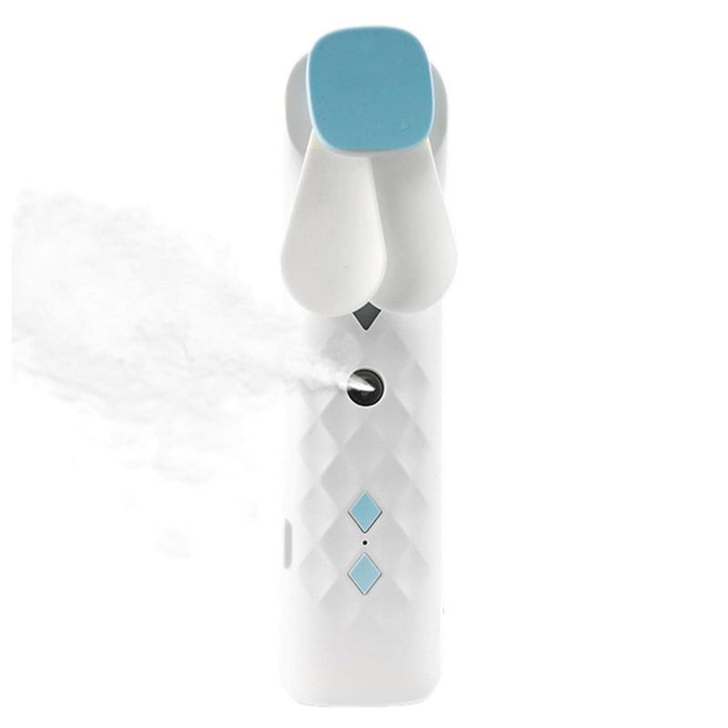 Ventilador y Pulverizador Facial Blanco - USB
