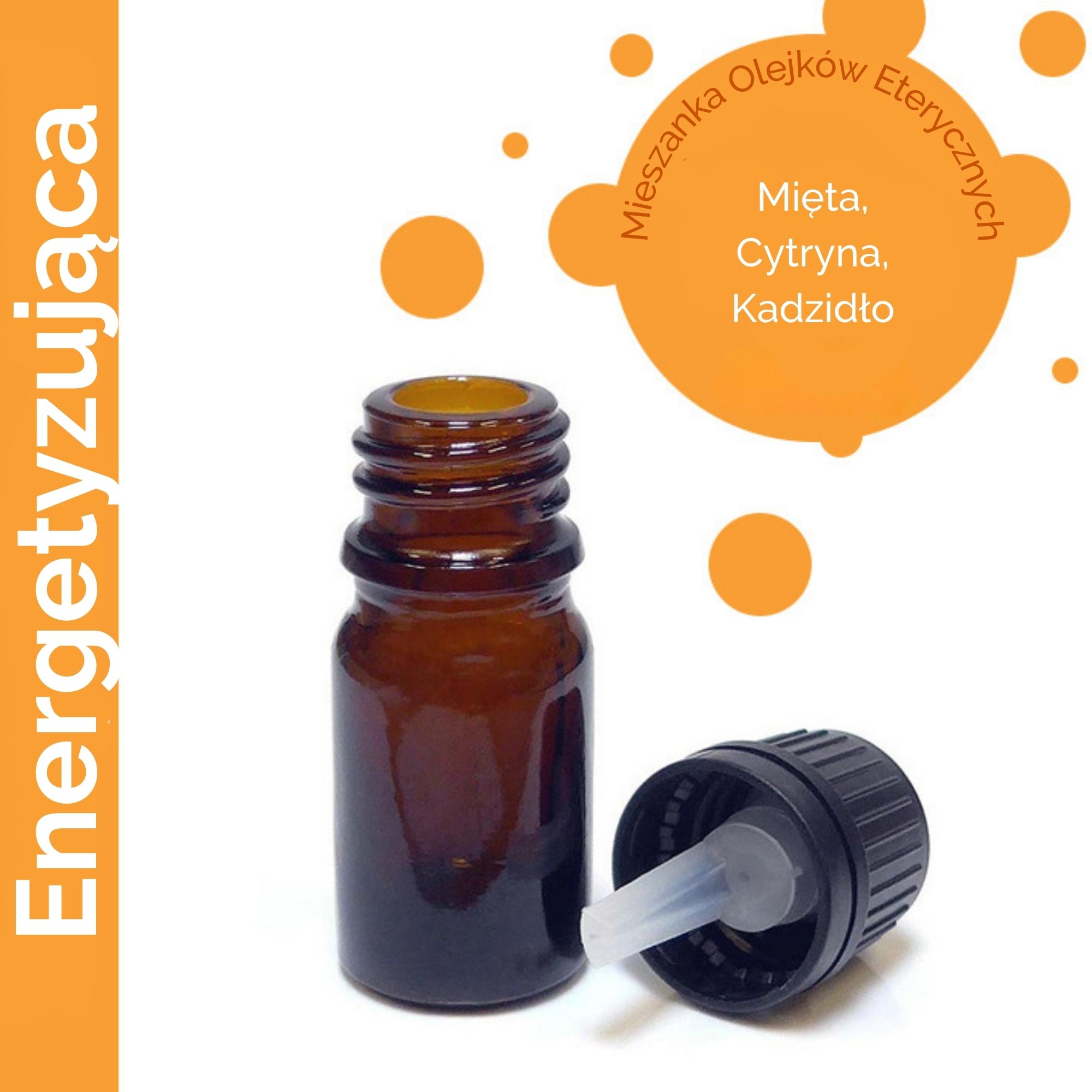 Mieszanka Olejków 10 ml - Energetyzująca - BEZ ETYKIETY