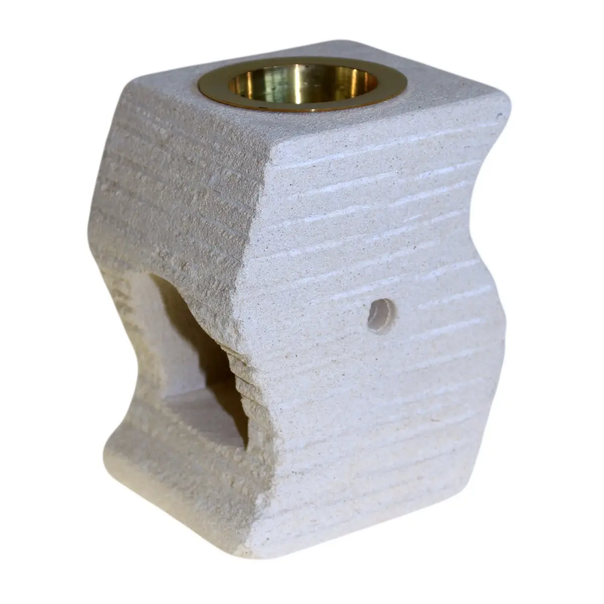 Stone Oil Burner - Stepped Wave — Incense Burners · GlowDuty apothecary