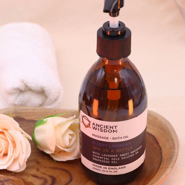 Huile de Massage et Bain Aromathérapie - Lavande Apaisante