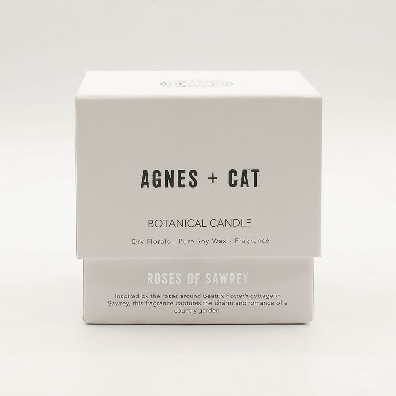 Agnes + Cat Extra Large  Crackle Soy Candle - Roses of Sawrey