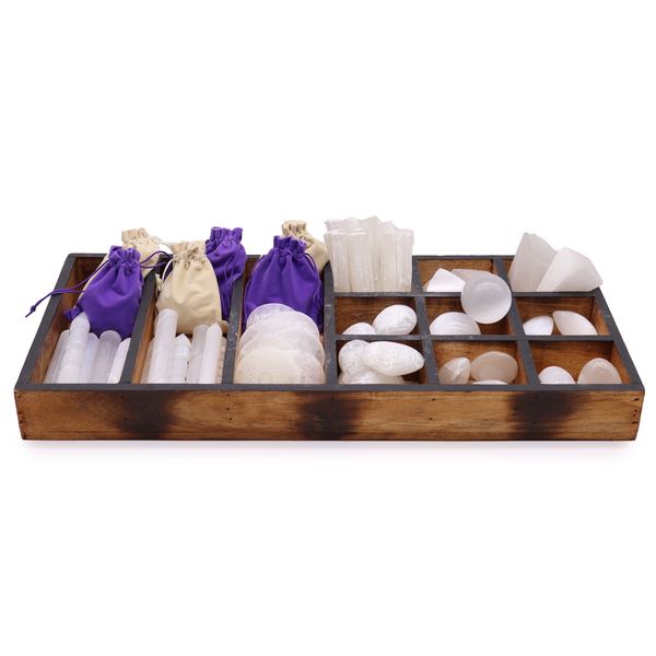 Selenite Wands and Shapes Starter