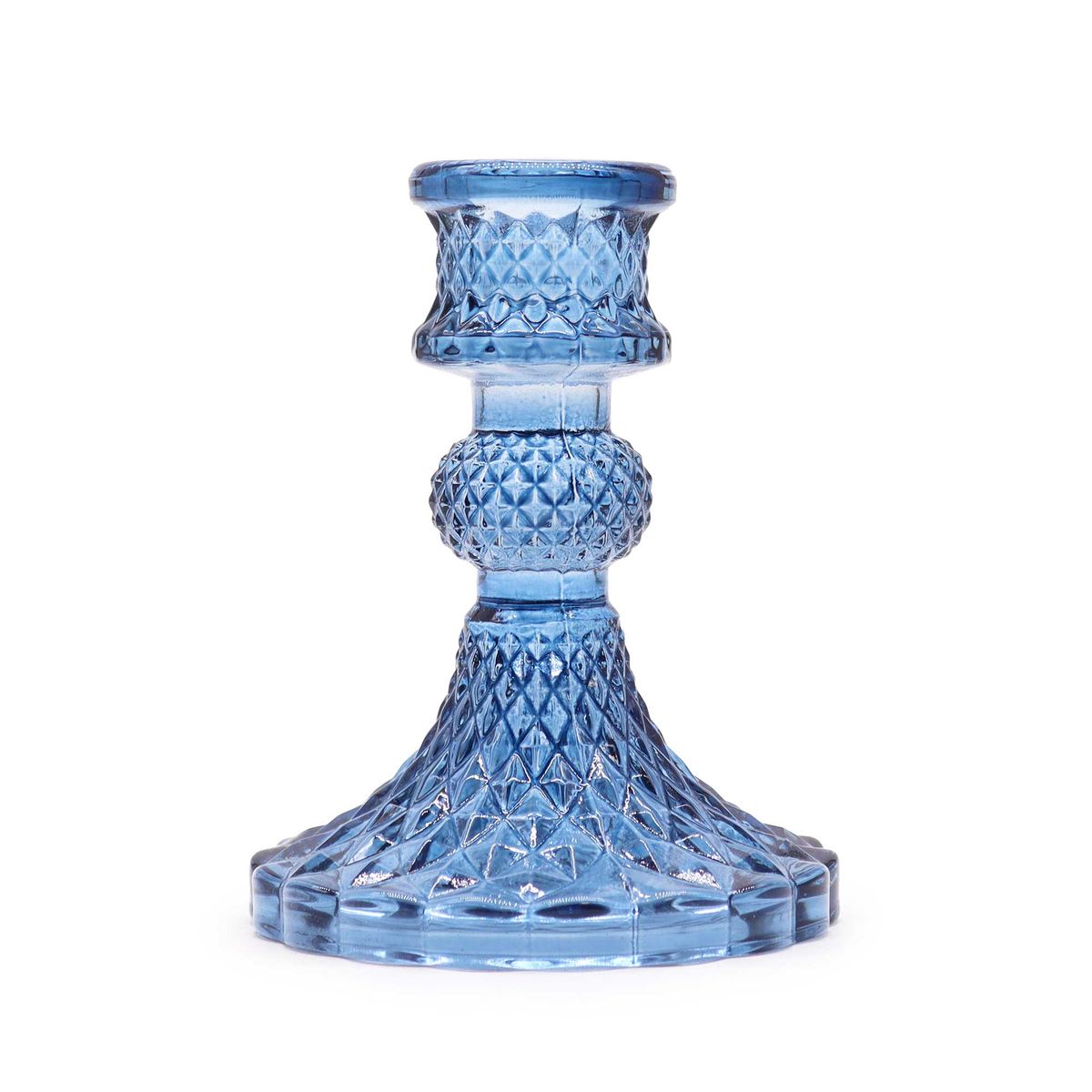 Castiçal vintage para jantar - Azul Royal
