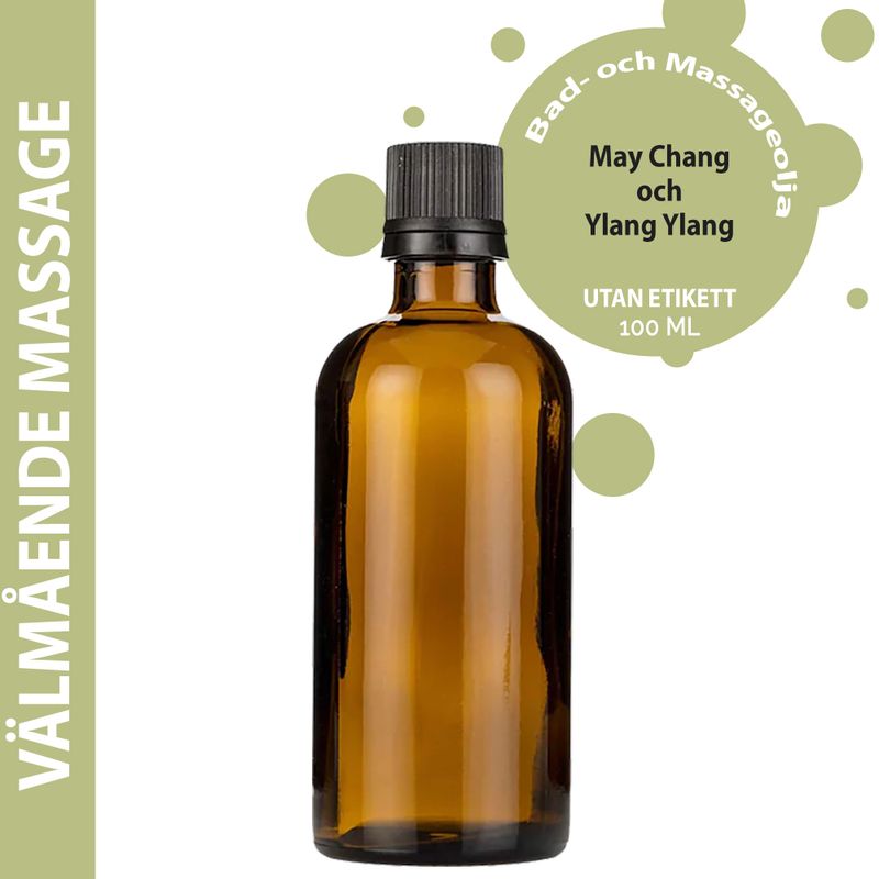 Huile de Bain et de Massage - Bien être - 100ml - Marque Blanche