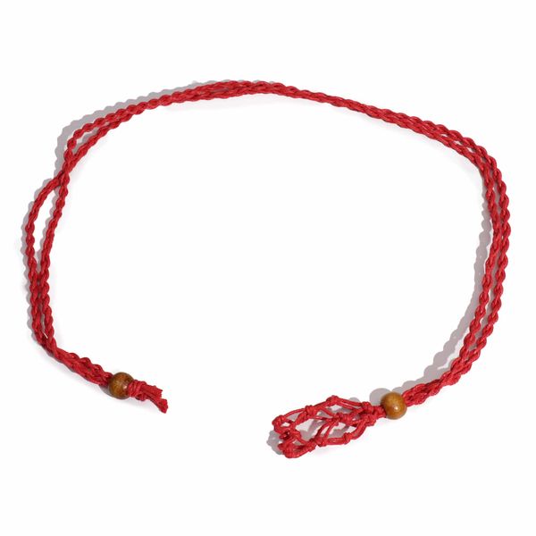 Collier à cordon pour pierre précieuse 45 cm/18 pouces - Rouge
