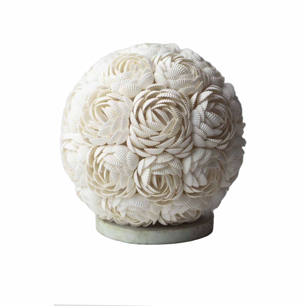 Candeeiro Boho Sea Shell - Globo Rosa - 15 cm