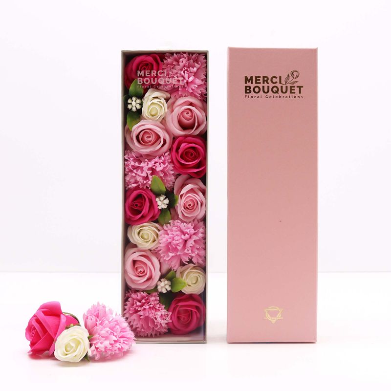 Boîte Longue - Naissance - Roses