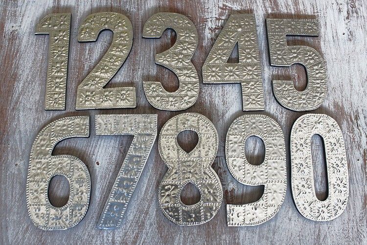 Grandes Lettres en Aluminium – Chiffres 1 à 0