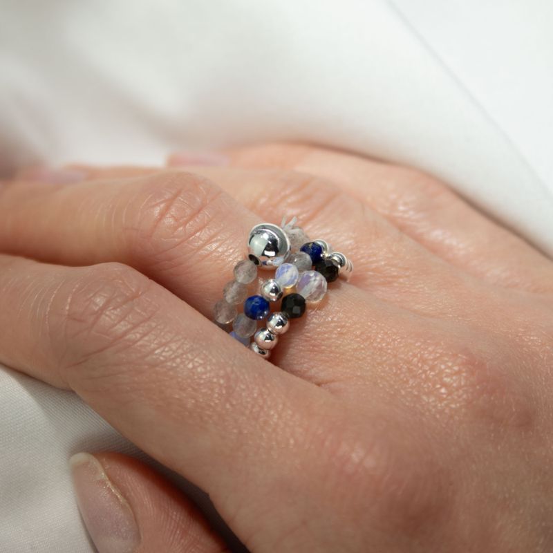 Ring Sets Nymph Spirit Gemstone - Northern Lights