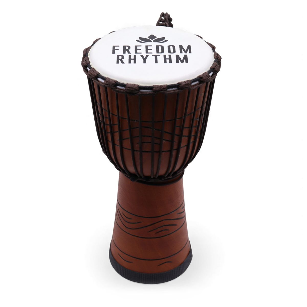 Tambor Djembe Pro Grande - Ritmo de Liberdade (agudo) - 50 cm (22 cm de diâmetro)