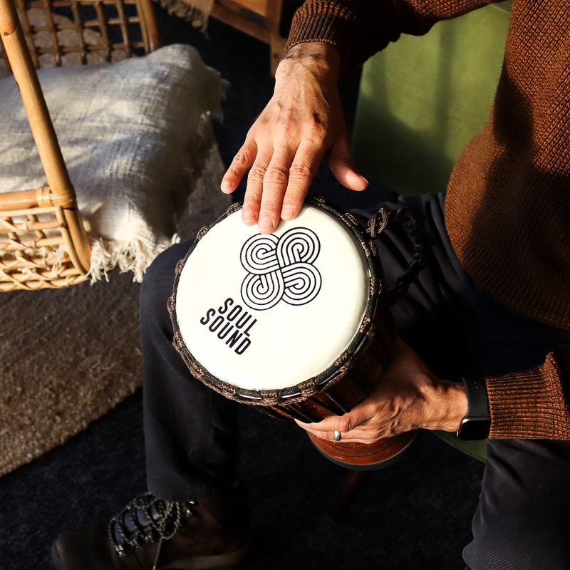 Medium Pro Djembe Drum - Soul Sound (low) - Medium 40cm (18cm Diameter)