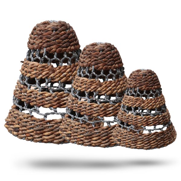 Naturliga Lampskärmar av Bananblad & Hitam Raffia