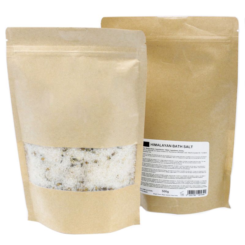 Mistura de sais de banho do Himalaia 165 g - Skin Revive - Etiqueta branca