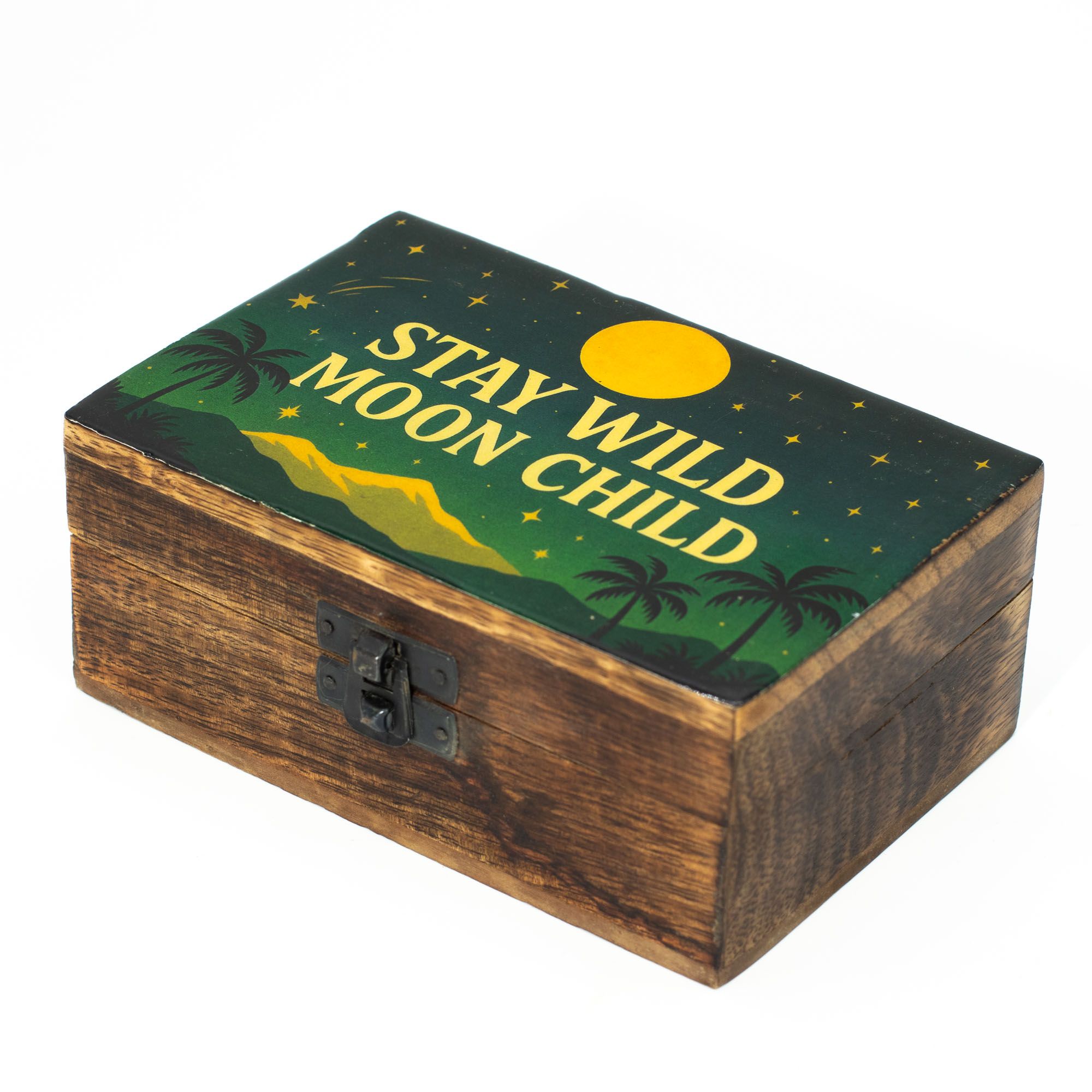 Medelstor Emaljerad Ask - Stay Wild Moon Child