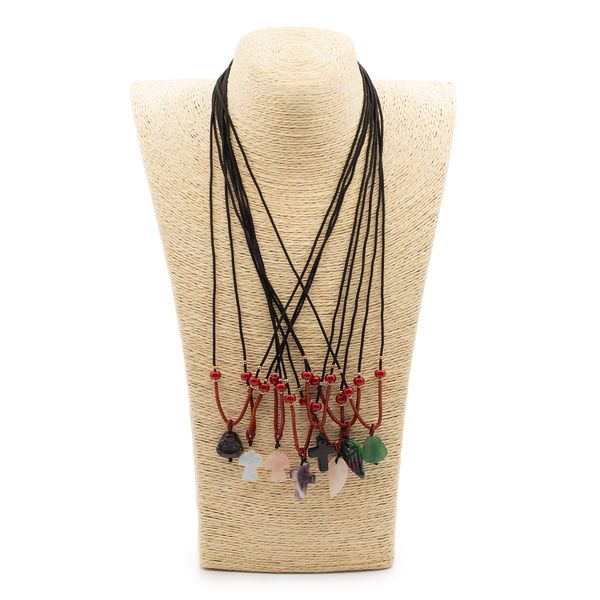 Colares de Corda com Pedras Peciosas - Coleção Espiritual (sortidos)