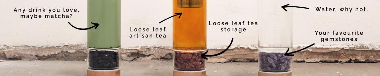 Crystal Glass Tea Infuser Bottles