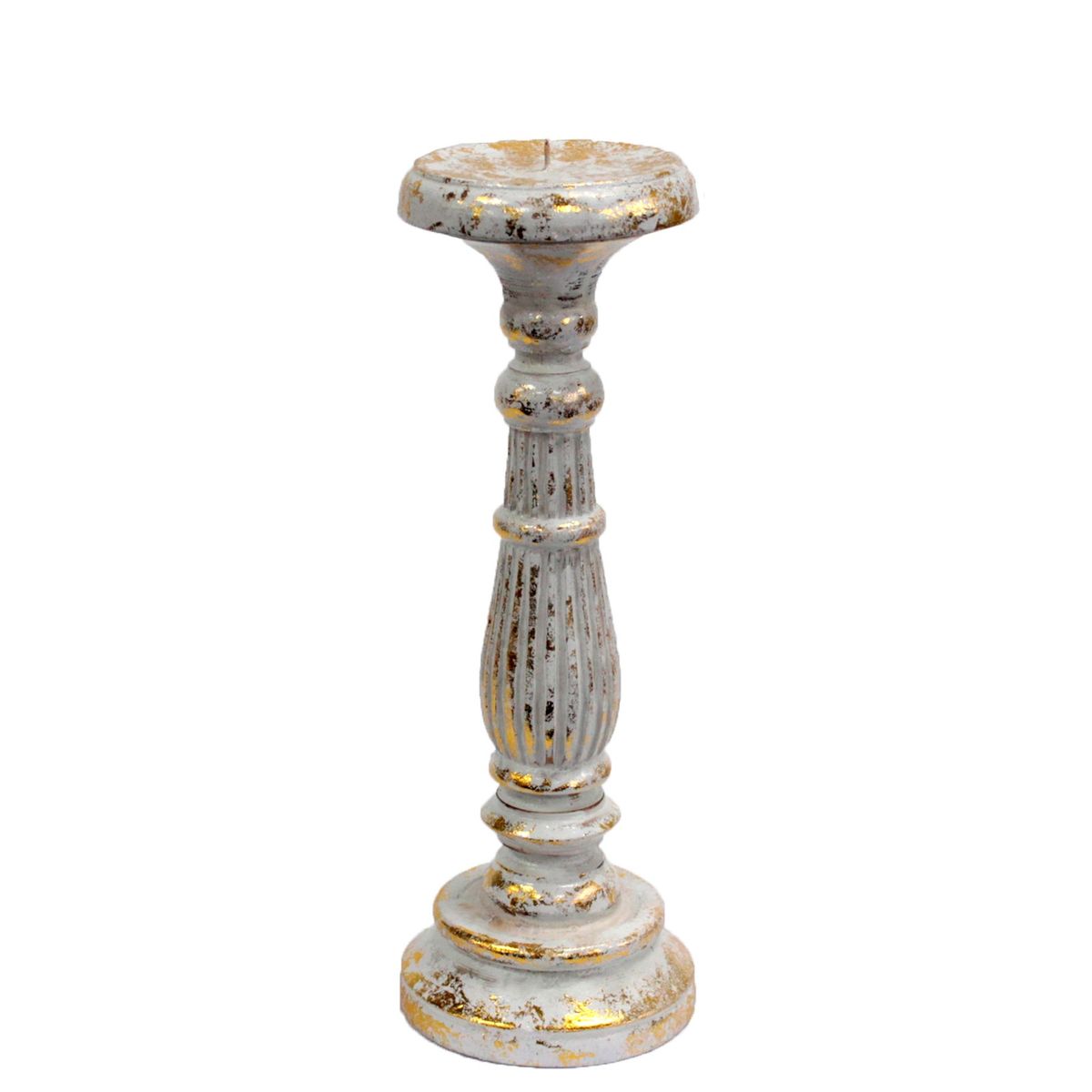 Suporte vela médio - Ouro branco