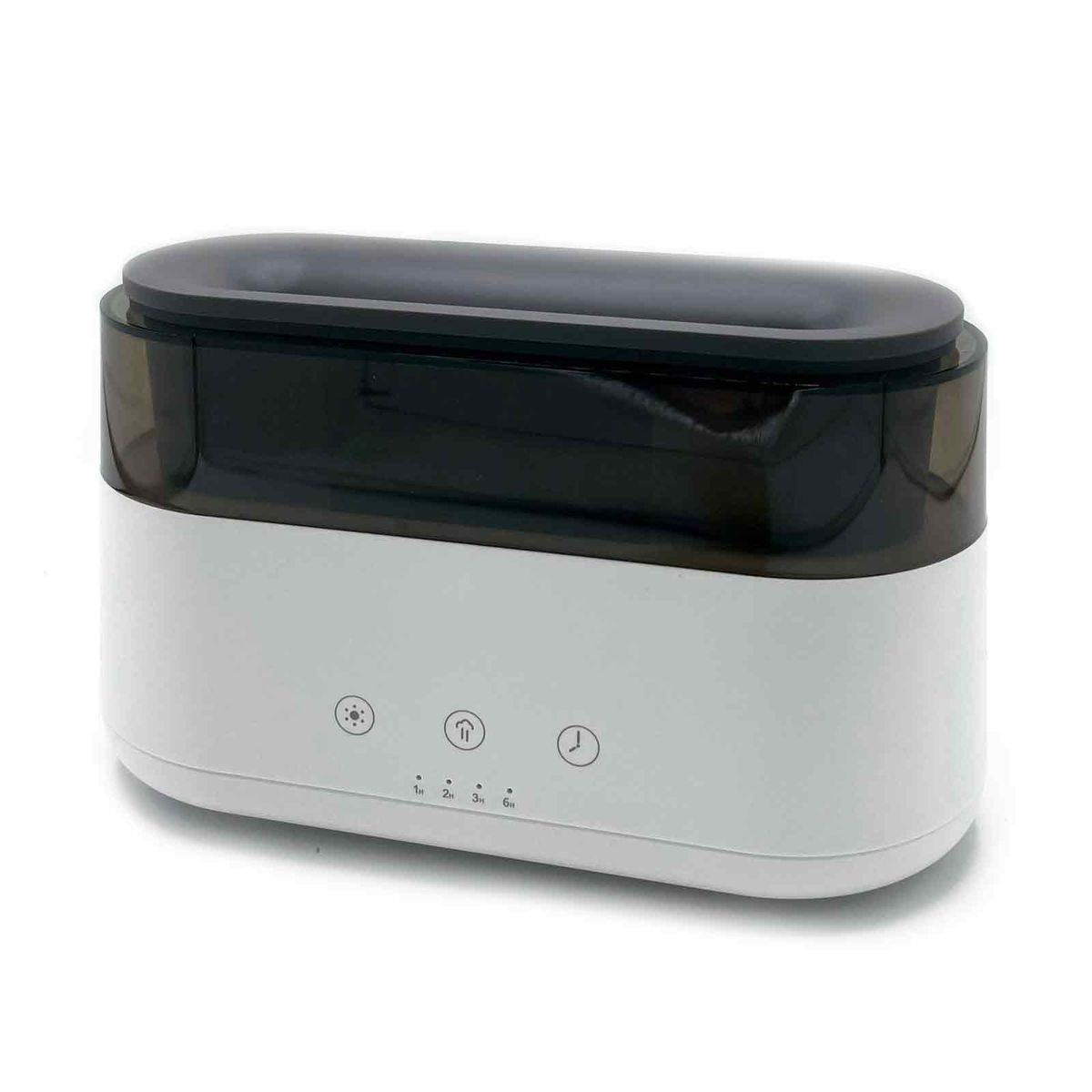 Difusor de aromas moderno - Relógio LED - USB-C - Efeito chama