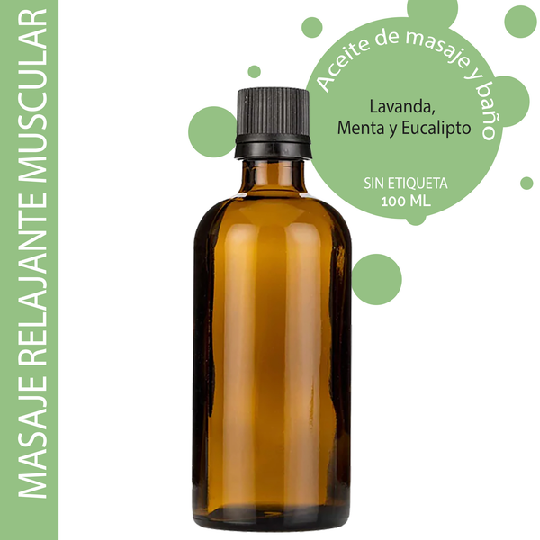 Aceite de Masaje - Para los músculos 100ml - Sin etiquetar