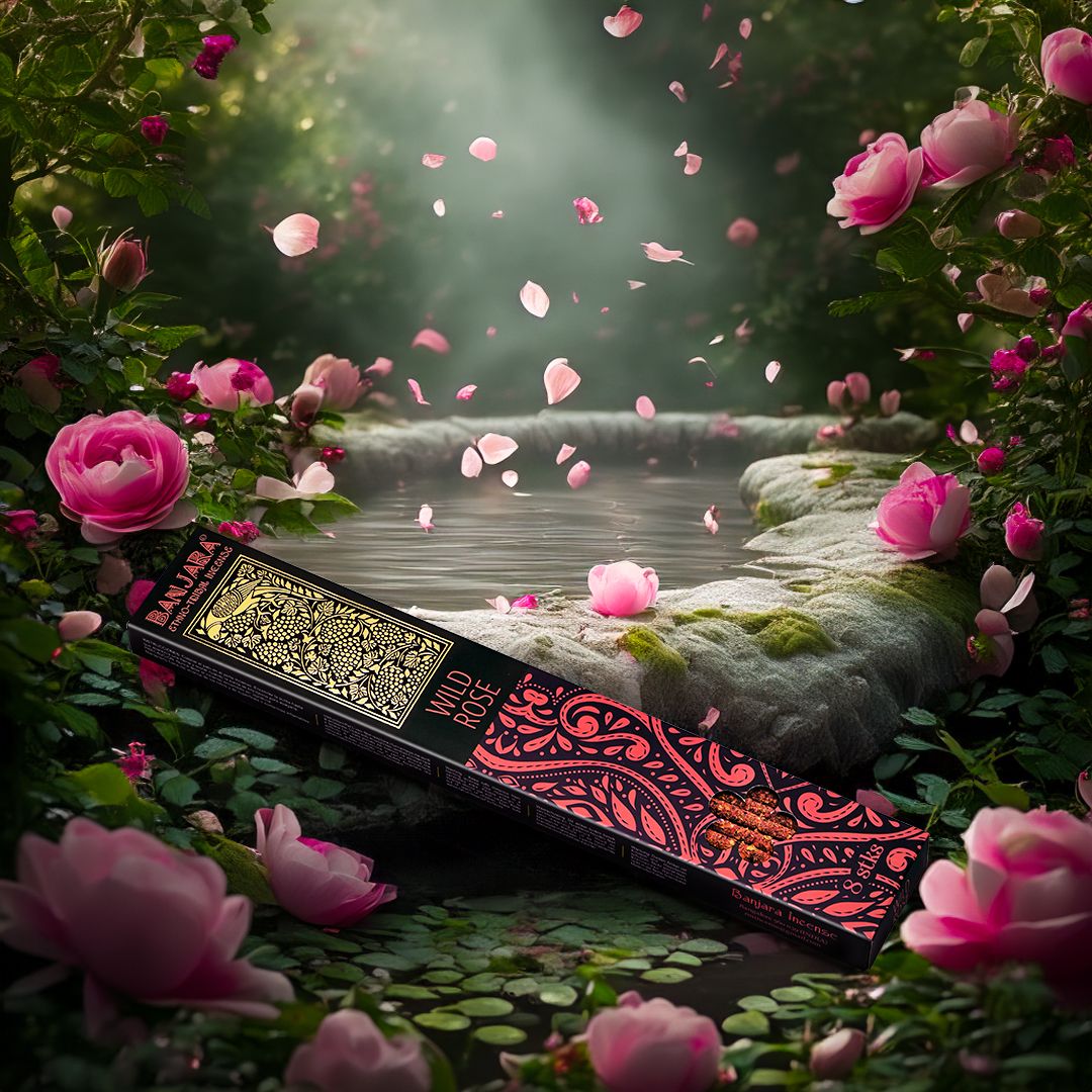 Incenso Banjara Extra Longo - Rosa Silvestre