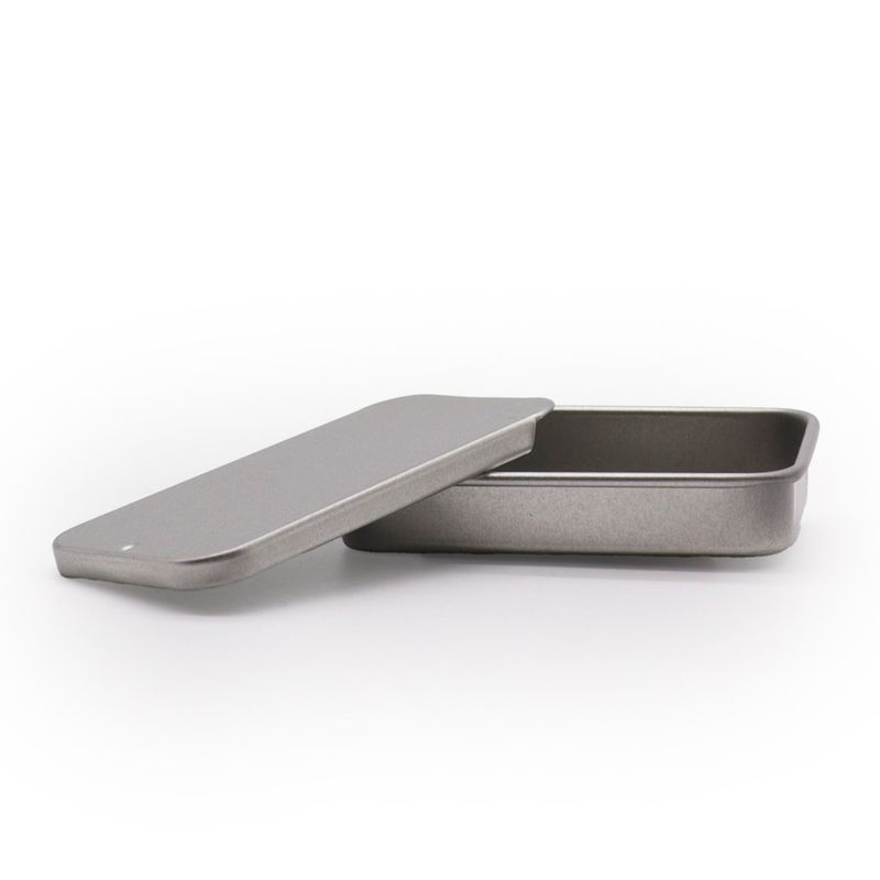 Mini Distributeur en Étain avec Couvercle Coulissant - 10 g (6 x 3,3 x 1 cm)