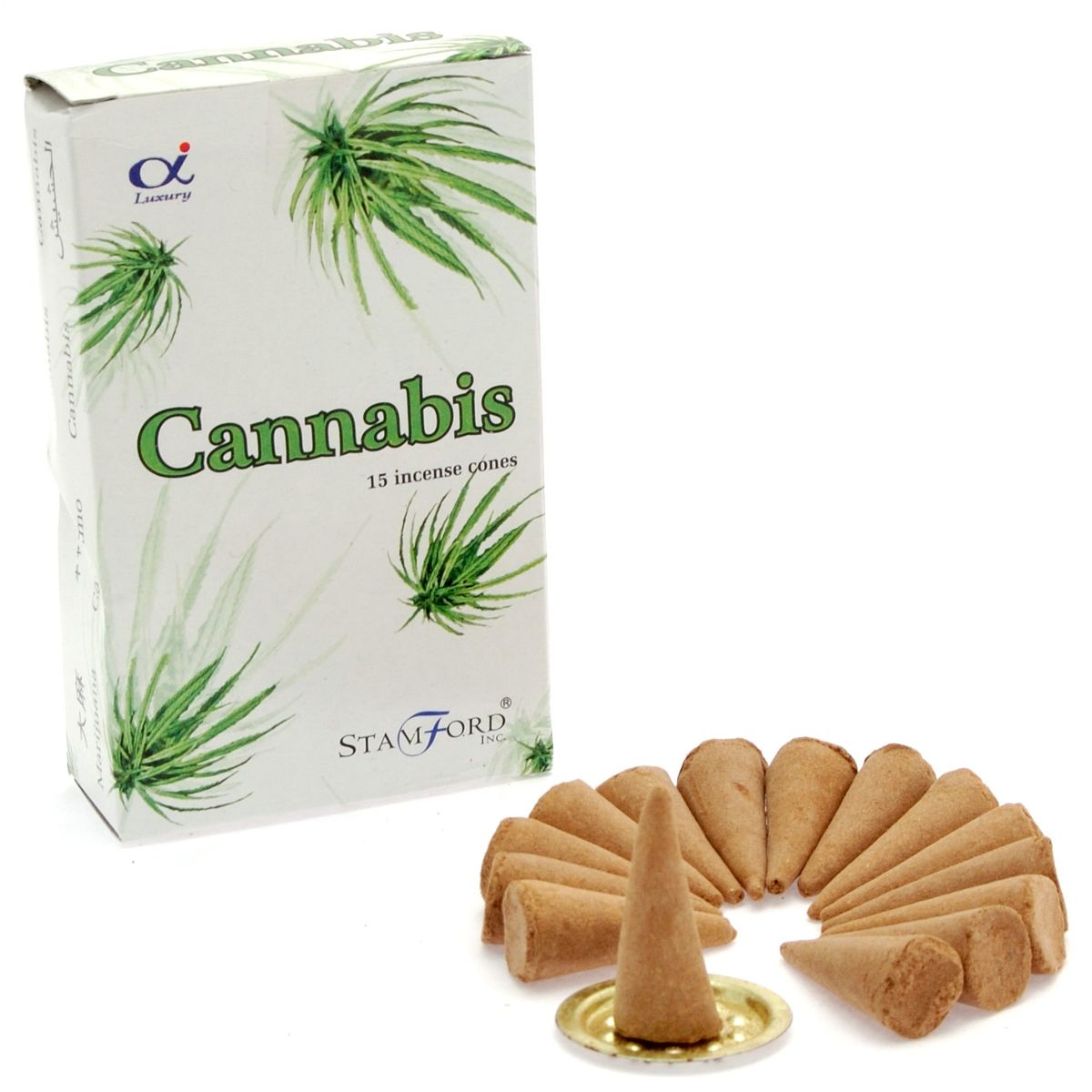 Conos de incenso de cannabis