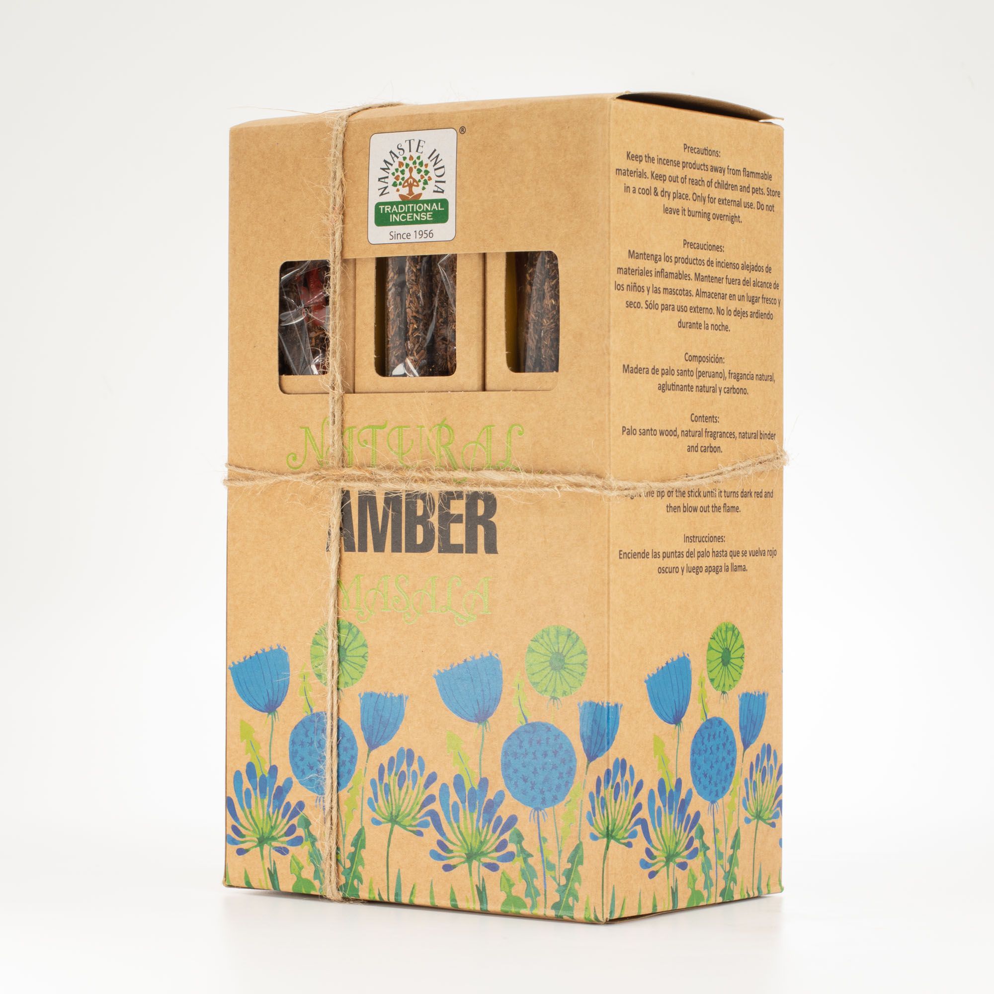 Incenso Botânico Natural Masala - Âmbar