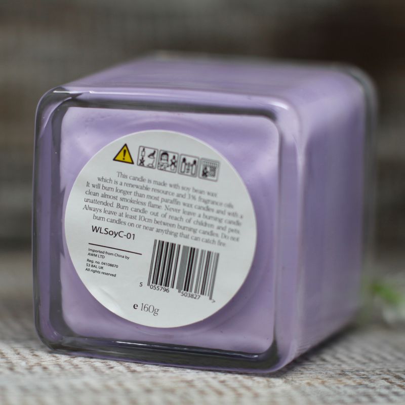 Bougies Cire de Soja Sans Étiquette- Figue & Cassis