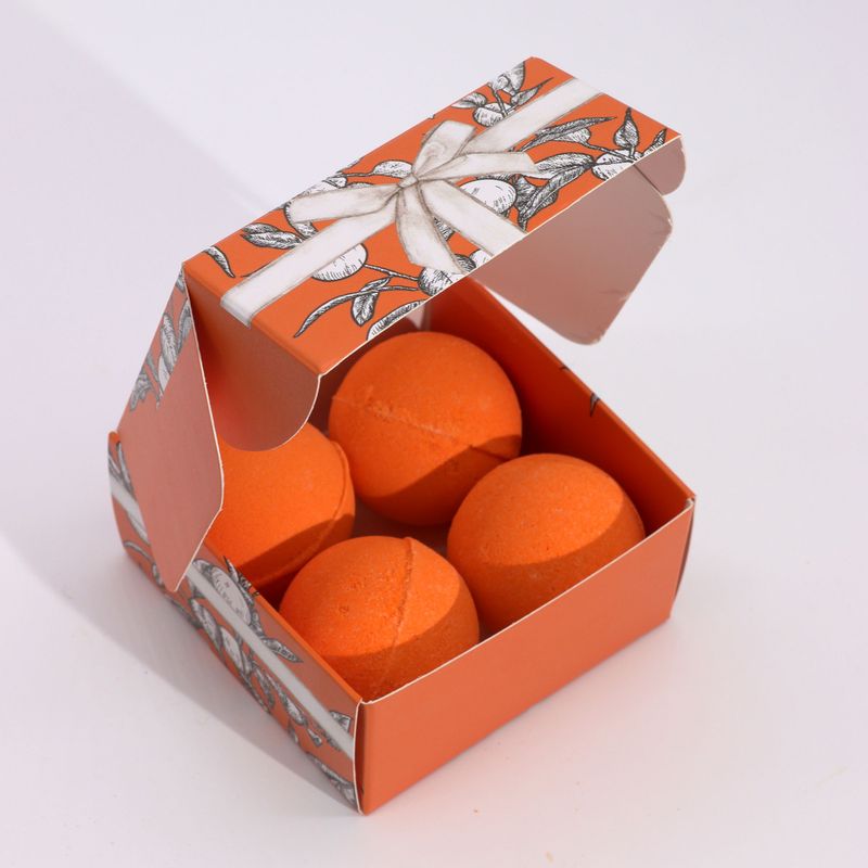 Coffret de bombes de bain à la vitamine C piquante – Quatuor d'aromathérapie