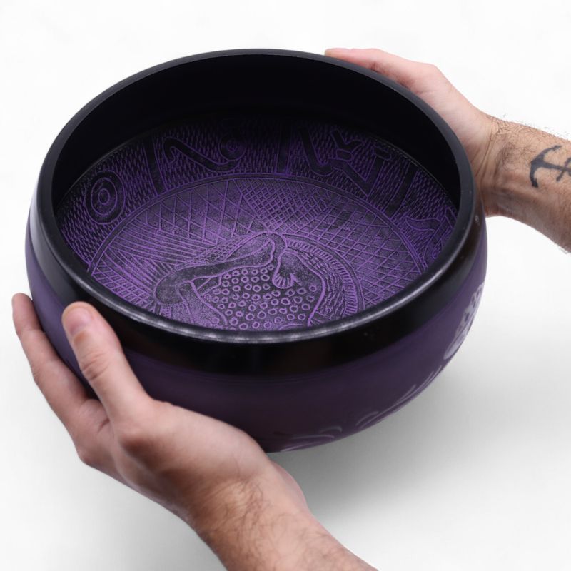 Extra Hög Ljudnivå - Svampformad Klangskål - 23x10.5cm 1.3kg - Dimlila