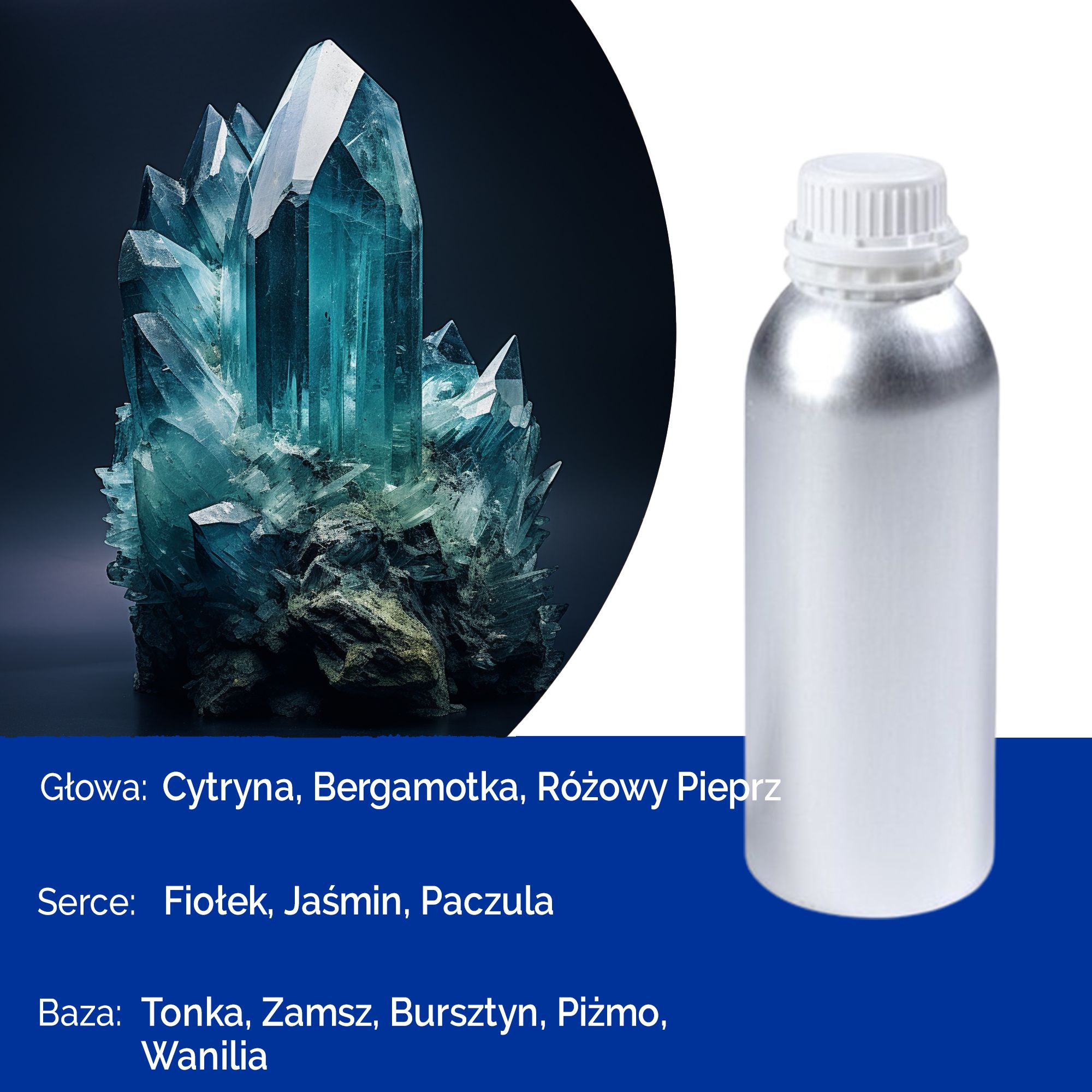 Olejek Zapachowy Czysty 500 ml - Akwamaryn i Niebiański Dym