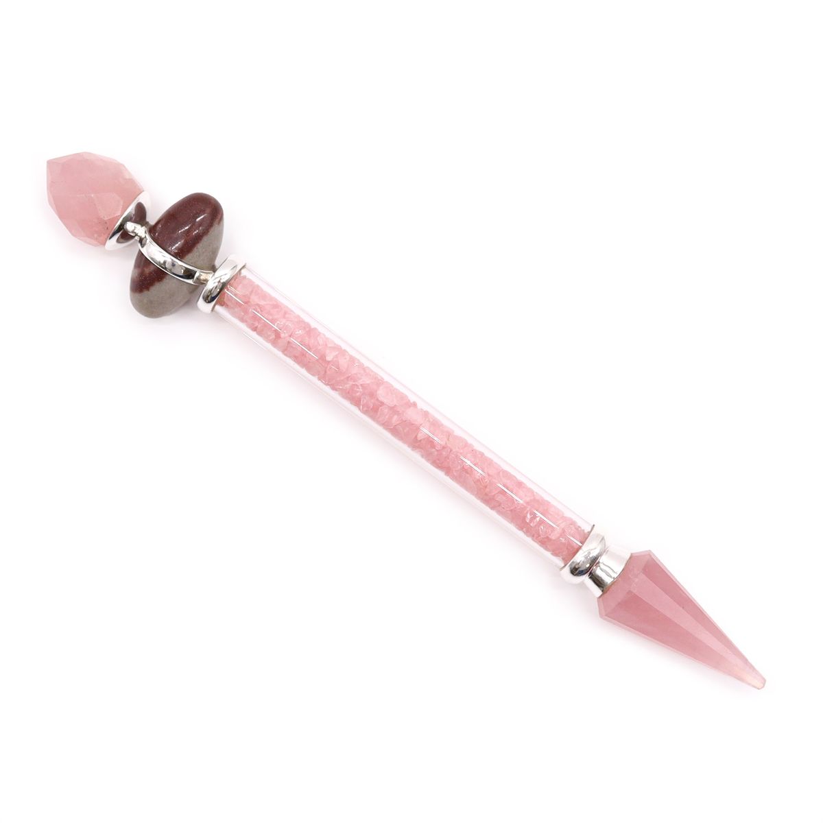 Vara Mágica Shiva Lingam - Quartzo Rosa - Amor