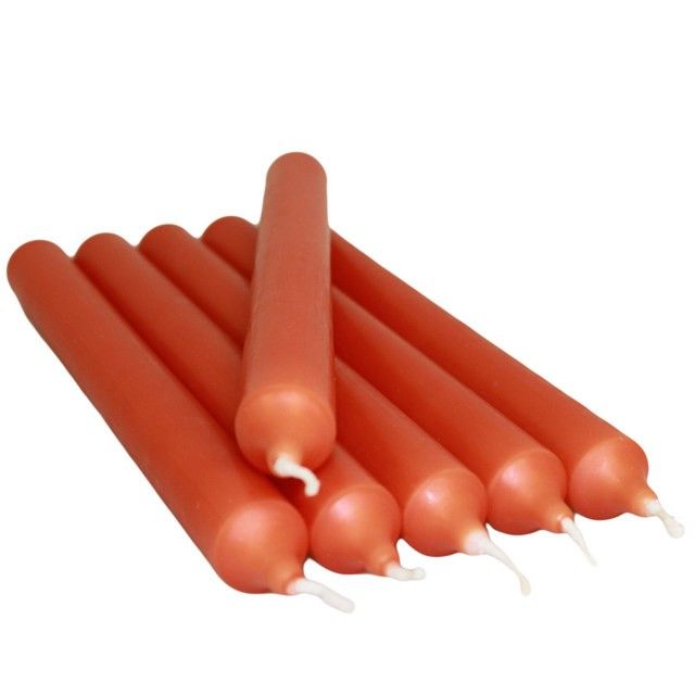 Velas de jantar em terracota a granel (100)